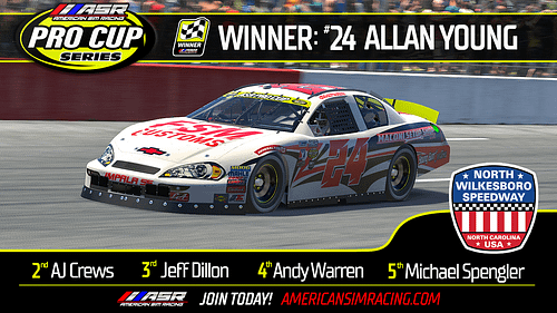 Allan Young Secures Second Pro Cup Series Win At North Wilkesboro!