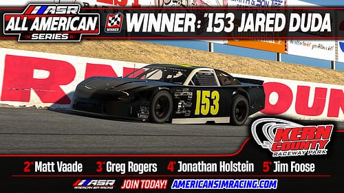Jared Duda Scores Back to Back All American Series Wins!