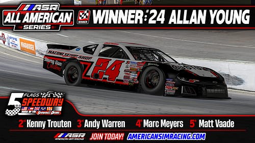 Allan Young Saves Just Enough to Win at Five Flags!